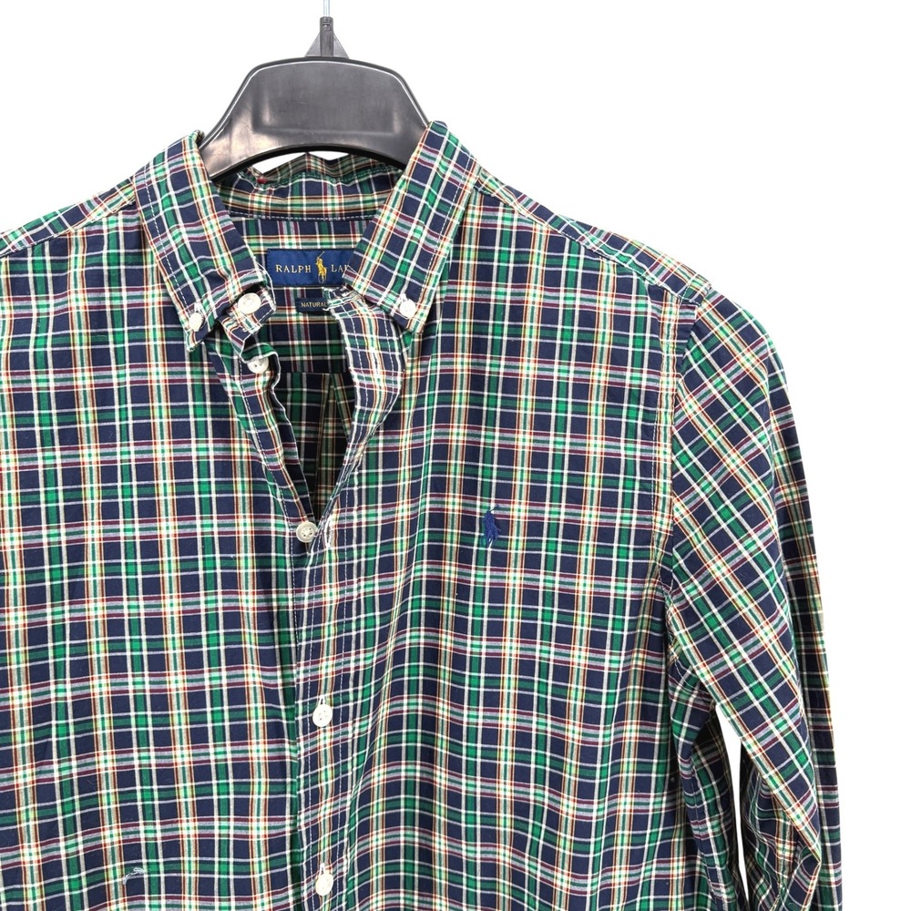 Ralph Lauren Boys XL (18-20) Pre-Owned Plaid Natural Stretch Button Down Shirt